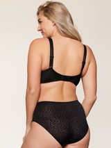 LingaDore Daily Basic black/powder high waist brief