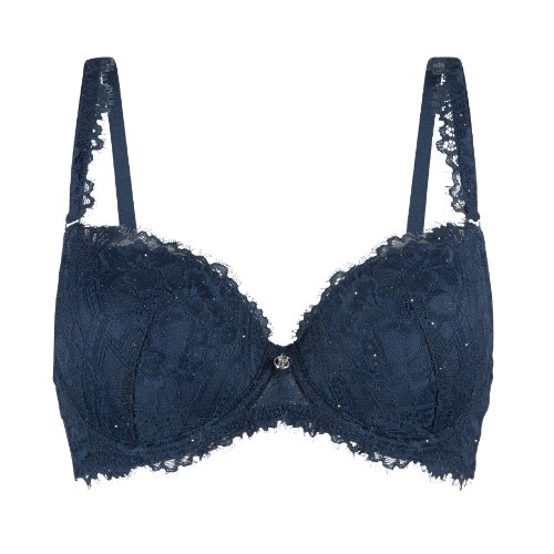 LingaDore Sparkling Blue navy blue padded bra