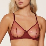 LingaDore Beautiful Bordeaux port non-padded bra