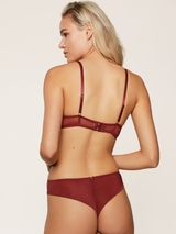 LingaDore Beautiful Bordeaux port non-padded bra