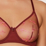 LingaDore Beautiful Bordeaux port non-padded bra