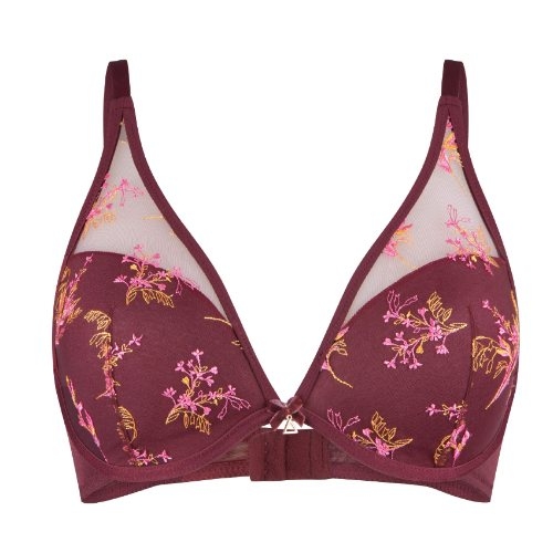 LingaDore Beautiful Bordeaux port padded bra