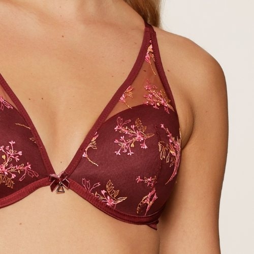 LingaDore Beautiful Bordeaux port padded bra