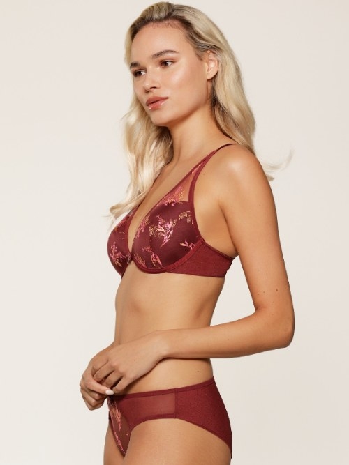 LingaDore Beautiful Bordeaux port brief