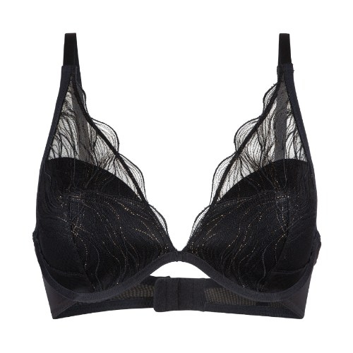 LingaDore Golden Glamour black padded bra