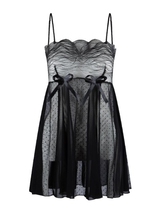 LingaDore Golden Glamour black slipdress