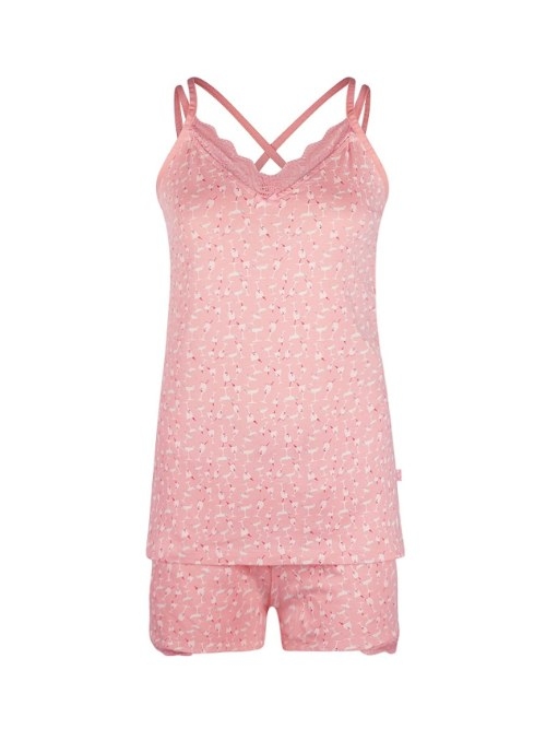 Charlie Choe Pink Cocktail pink/print shortama
