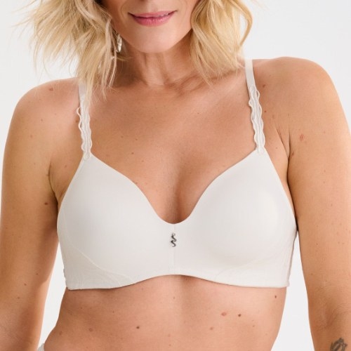 Lisca River crème wireless bra