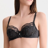 Lisca River anthracite non-padded bra