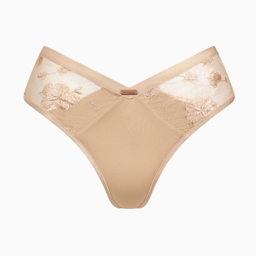 Lisca Passion rose with gold thong