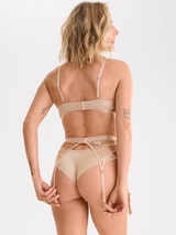 Lisca Passion rose with gold thong