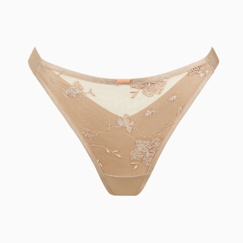 Lisca Passion rose with gold thong