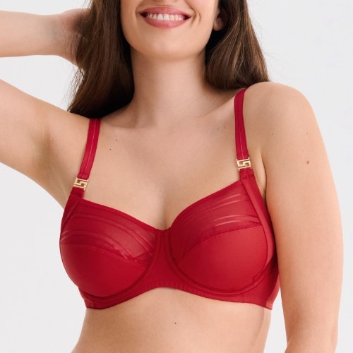 Lisca Princess red non-padded bra