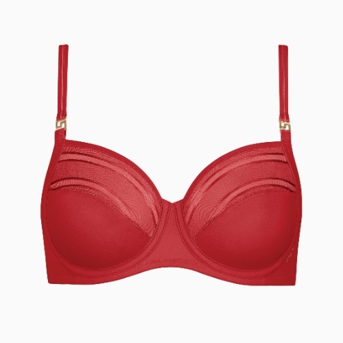 Lisca Princess red non-padded bra