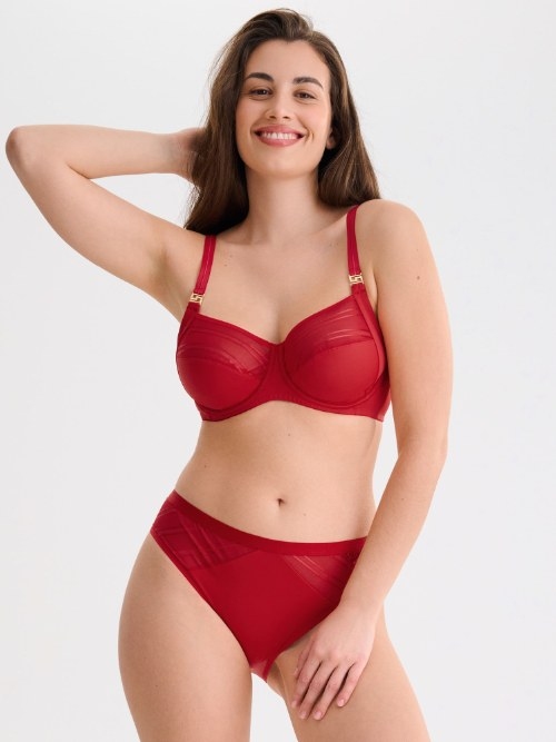 Lisca Princess red non-padded bra