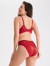 Lisca Princess red non-padded bra