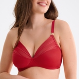 Lisca Princess red wireless bra