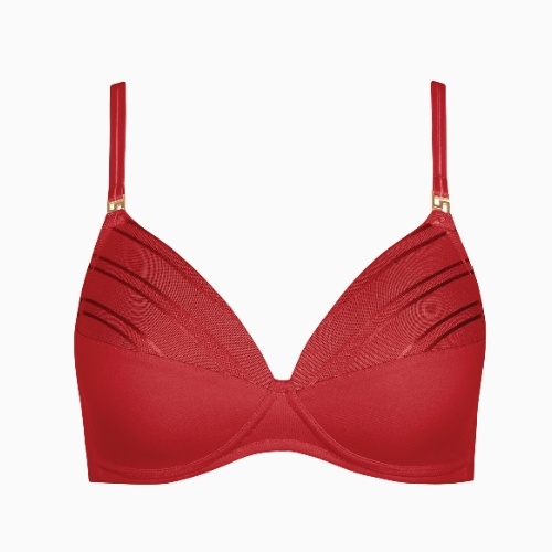 Lisca Princess red wireless bra