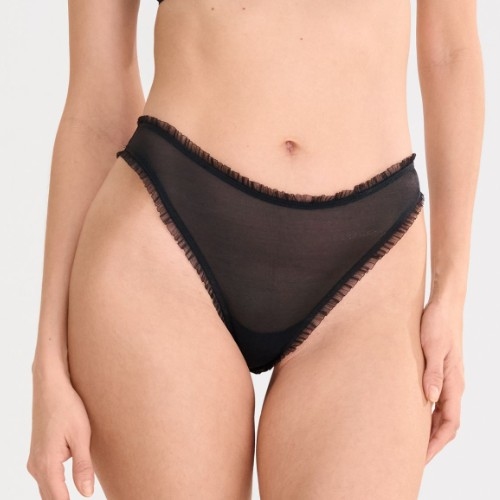 Lisca Shiny Star black thong
