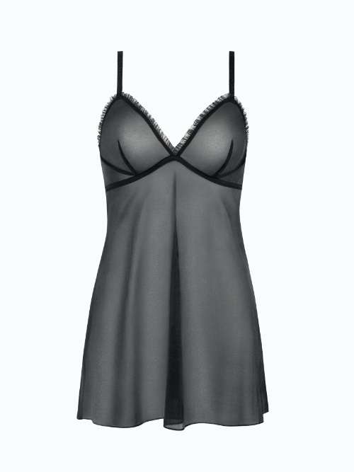 Lisca Shiny Star black slipdress