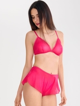 Lisca Shiny Star pink non-padded bra