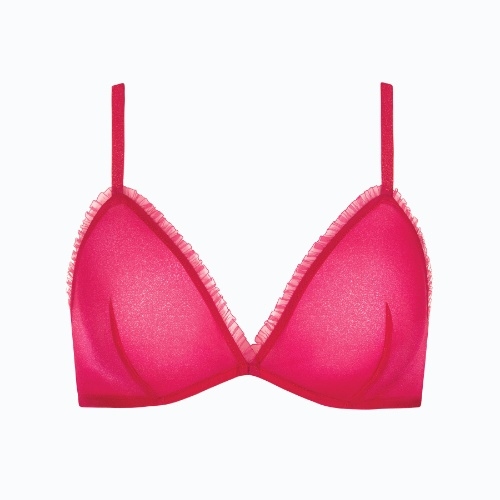Lisca Shiny Star pink non-padded bra