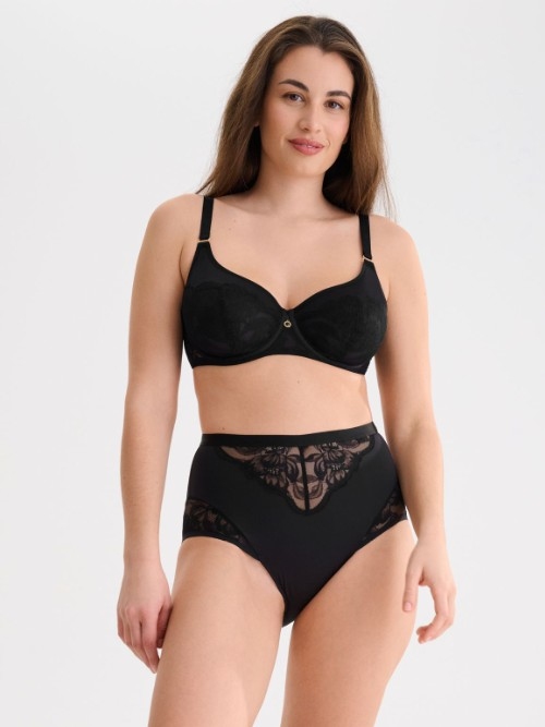 Lisca Robin black high waist brief