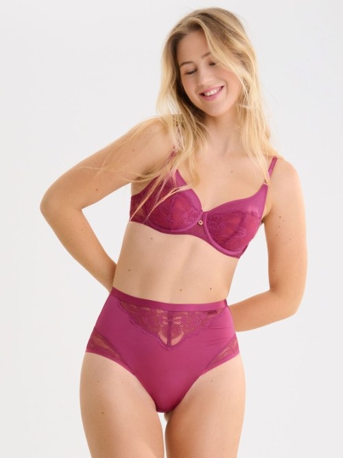 Lisca Robin pink high waist brief