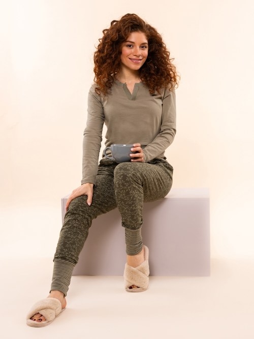 Charlie Choe Lovely Nights green pyjama shirt