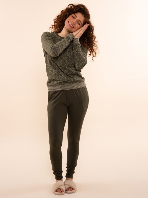 Charlie Choe Lovely Nights green pyjama shirt