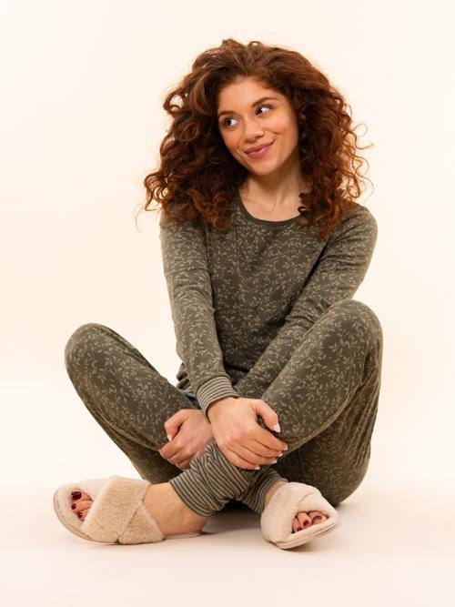 Charlie Choe Lovely Nights green pyjama shirt