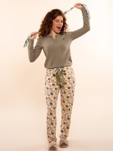 Charlie Choe Lovely Nights off white pyjama pant