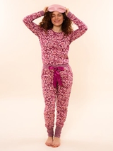Charlie Choe Cozy Days purple pyjama shirt