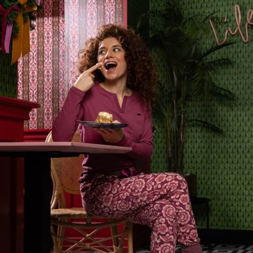 Charlie Choe Cozy Days purple pyjama pant