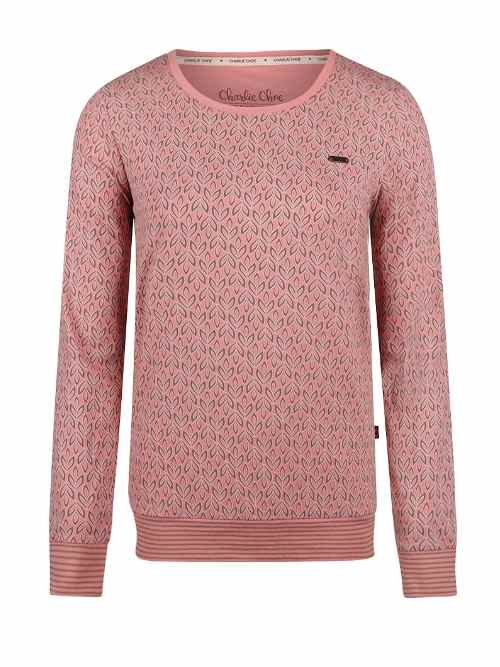 Charlie Choe Cozy Days mauve pyjama shirt