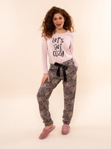 Charlie Choe Cozy Days pink pyjama pant