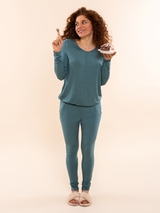 Charlie Choe Cozy Days green pyjama shirt