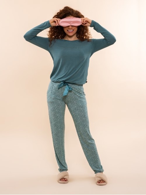 Charlie Choe Cozy Days blue pyjama pant