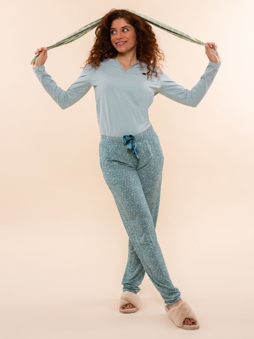 Charlie Choe Cozy Days blue pyjama pant