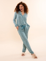 Charlie Choe Cozy Days blue pajama