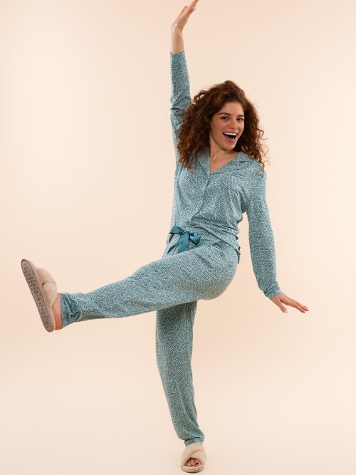 Charlie Choe Cozy Days blue pajama