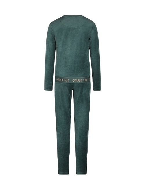 Charlie Choe Cozy Days green pajama