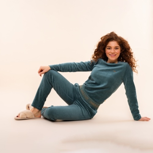 Charlie Choe Cozy Days green pajama