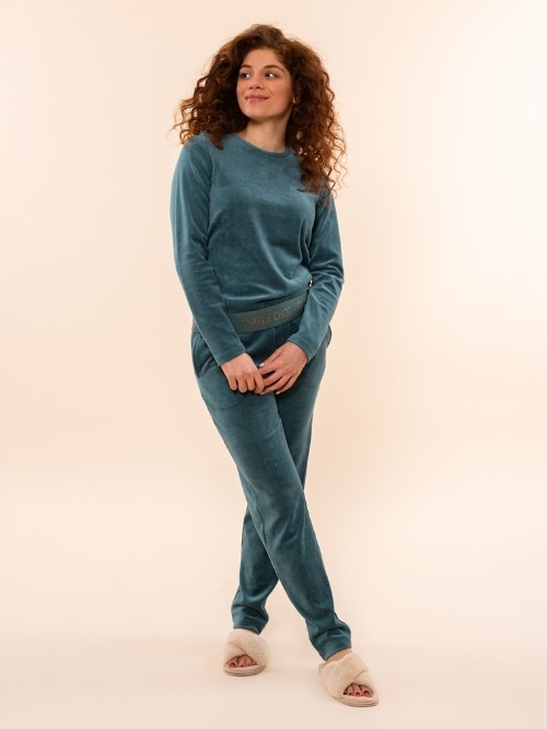 Charlie Choe Cozy Days green pajama