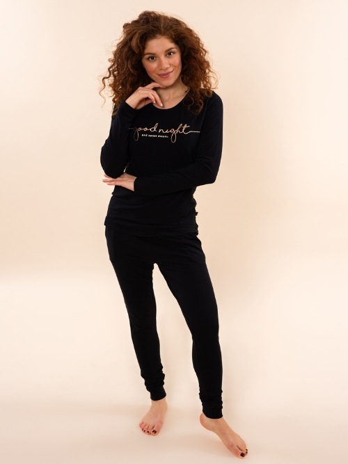 Charlie Choe Fall in Love black pyjama shirt