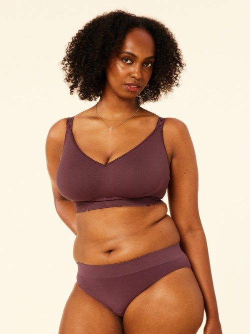 Sugar Candy Basic plum wireless bra