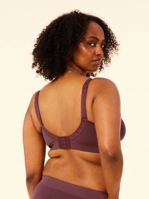 Sugar Candy Basic plum wireless bra