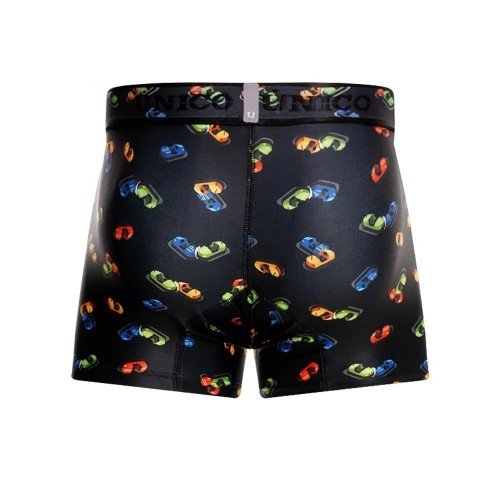 Mundo Unico Chocones black/print sport trunk