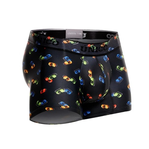 Mundo Unico Chocones black/print sport trunk