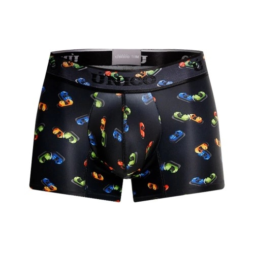 Mundo Unico Chocones black/print sport trunk